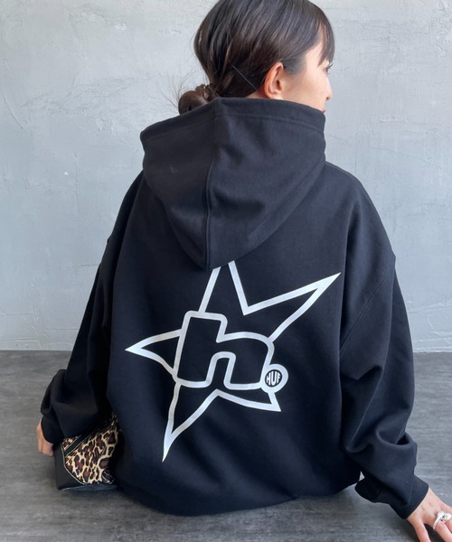 HUF（ハフ） パーカー H STAR LOGO バックプリント スウェットパーカー