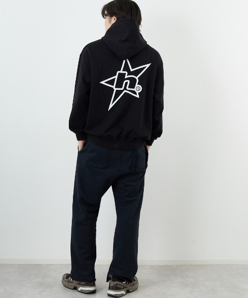 HUF（ハフ） パーカー H STAR LOGO バックプリント スウェットパーカー