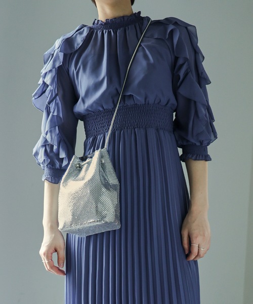 「niana」 2WAYバッグ FREE シルバー レディース_画像5