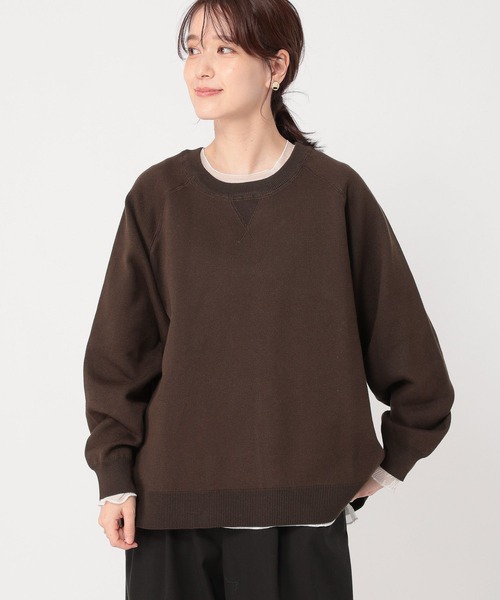 studio CLIP ニット セーター 12ゲージスウェットライクゆるプル