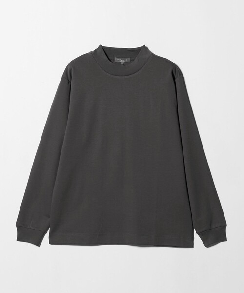 A DAY IN THE LIFE tシャツ コットン シルケット ポンチ モックネック