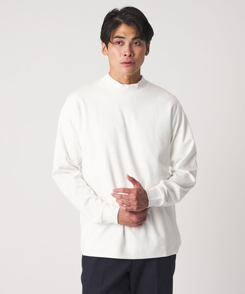 A DAY IN THE LIFE tシャツ コットン シルケット ポンチ モックネック