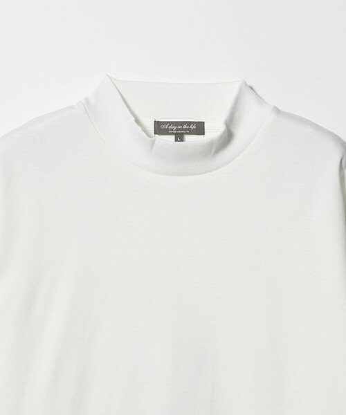 A DAY IN THE LIFE tシャツ コットン シルケット ポンチ モックネック