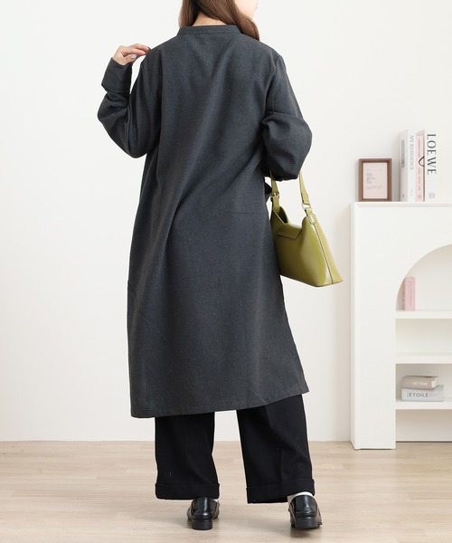 Quelle Chance（ケルシャンス） シャツワンピース 刺繍入多釦