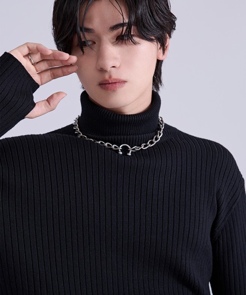 Ellno Loset（エルノロゼット） タートルネック セーター ニット