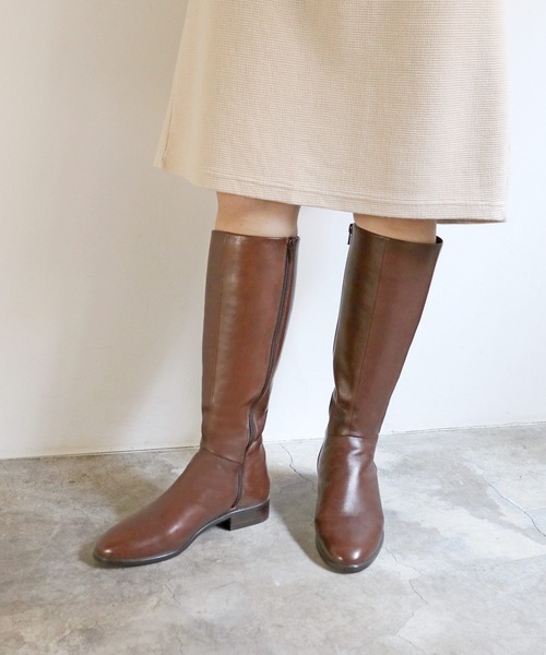 「MODE KAORI」 ロングブーツ 22.5cm ブラック レディース_画像9