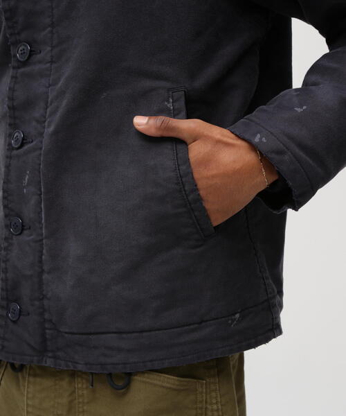 ミリタリージャケット モッズコート 「VINTAGE LINE」WASHED Ｎ‐1 JACKET / ウォッシュド エヌワン ジャケット / AVIの画像