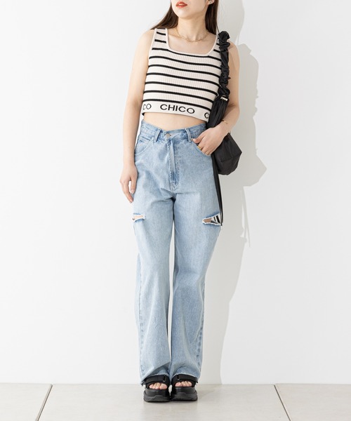 「Chico」 フラットサンダル MEDIUM アイボリー レディース_画像5
