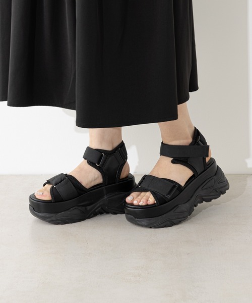 「Chico」 フラットサンダル MEDIUM アイボリー レディース_画像9