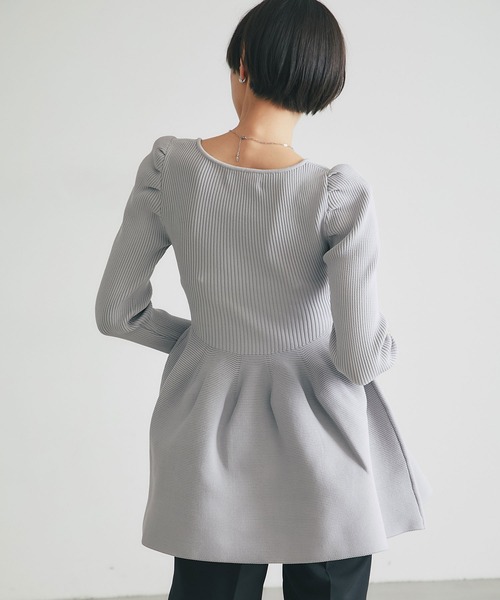 &. NOSTALGIA（ノスタルジア） ニット セーター スクエアネックニット