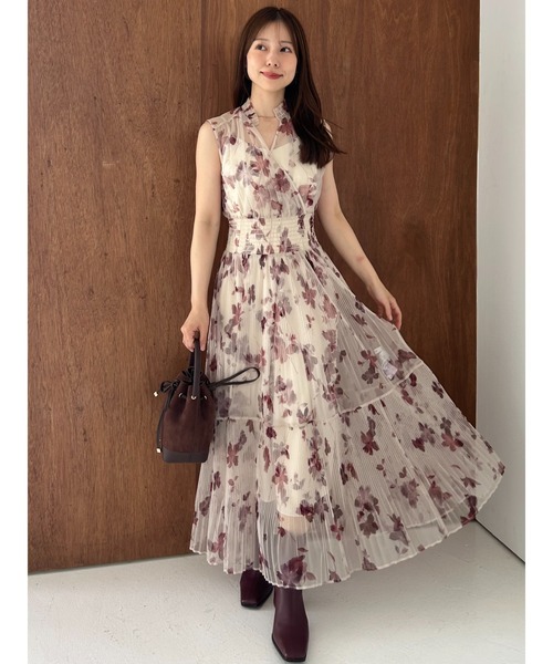 FRAY I.D（フレイ・アイディー） ノースリーブワンピース 00 ベージュ