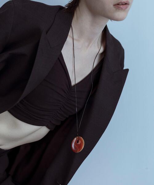 SMELLY（スメリー） ネックレス SMELLY so' carnelian cord necklace