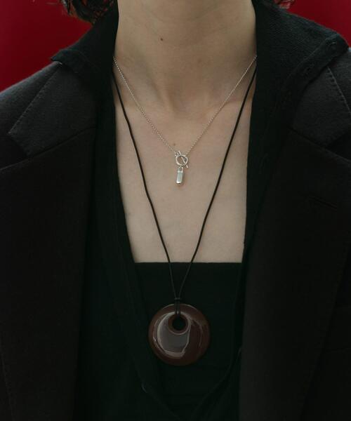 SMELLY so' carnelian necklace 袋付き SMELLY（スメリー） ネックレス SMELLY so' carnelian cord necklace