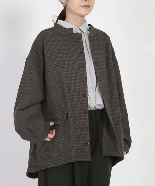 「Brocante」 ジャケット 2 ブラウン レディース_画像7