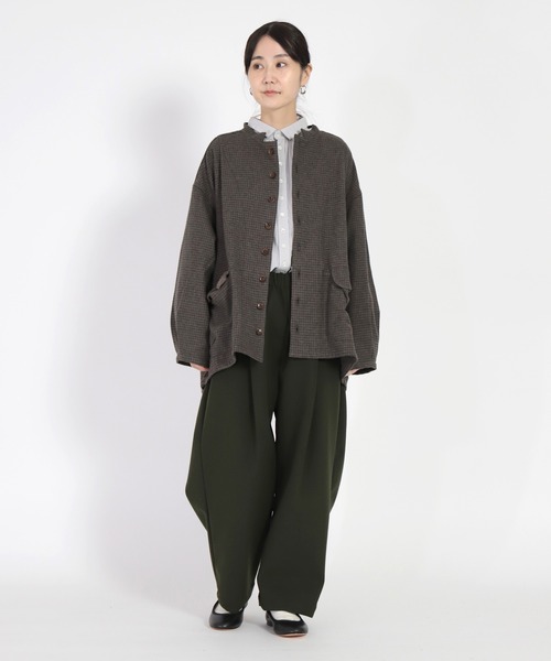 「Brocante」 ジャケット 2 ブラウン レディース_画像8