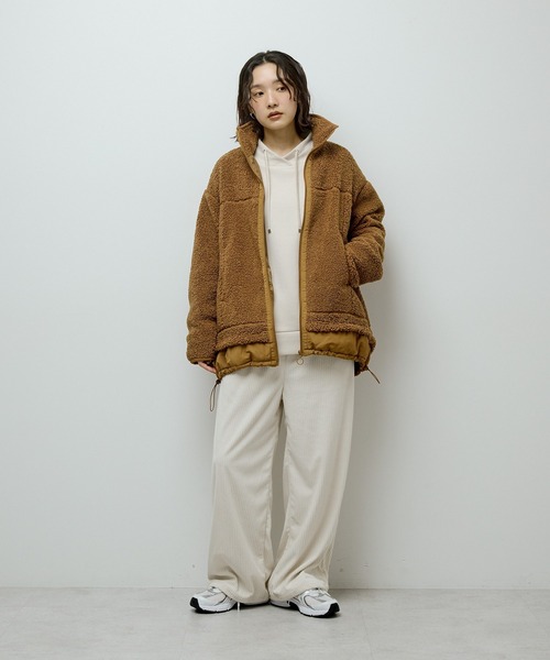 Green Parks（グリーンパークス） ブルゾン アウター 異素材コンビ