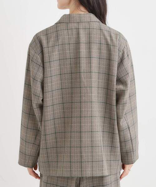 A.P.C. チェック柄 ダブルブレストジャケット セットアップ36 Cutie Blonde（キューティーブロンド） ジャケット テーラード