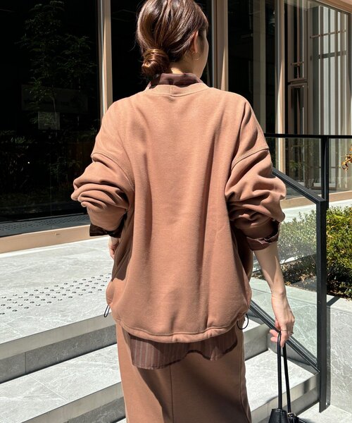 DouDou（ドゥドゥ） トレーナー スウェット ボンバーヒートロゴ