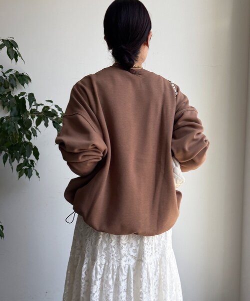 DouDou（ドゥドゥ） トレーナー スウェット ボンバーヒートロゴ