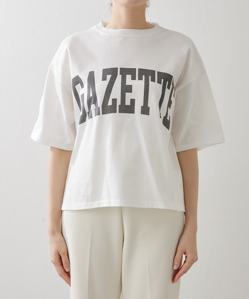 「Whim Gazette」 半袖Tシャツ FREE チャコールグレー レディース_画像2
