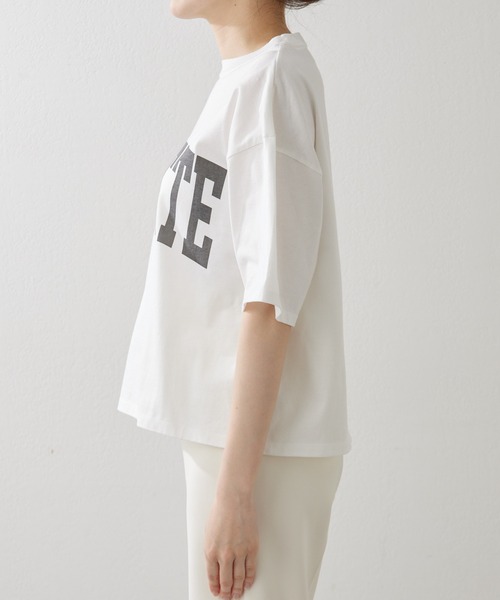 「Whim Gazette」 半袖Tシャツ FREE チャコールグレー レディース_画像3