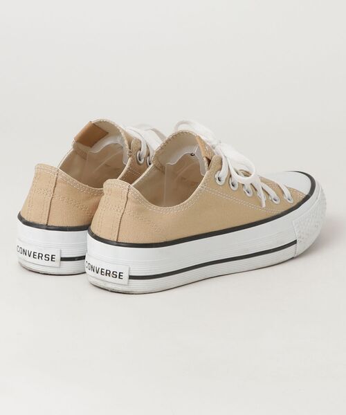 「CONVERSE」 ローカットスニーカー 23.5cm ベージュ レディース_画像2