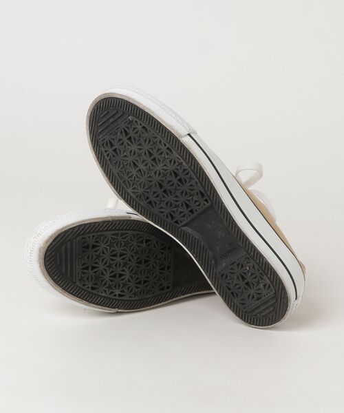 「CONVERSE」 ローカットスニーカー 23.5cm ベージュ レディース_画像3