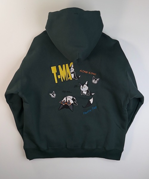 T-MAC OUTING トレーナー スウェット T-MAC 背面キツネ刺繍 オーバー