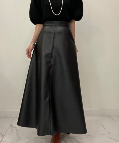 スカート フェイクレザーAラインスカート : ZOZOTOWN Yahoo!店 - 通販