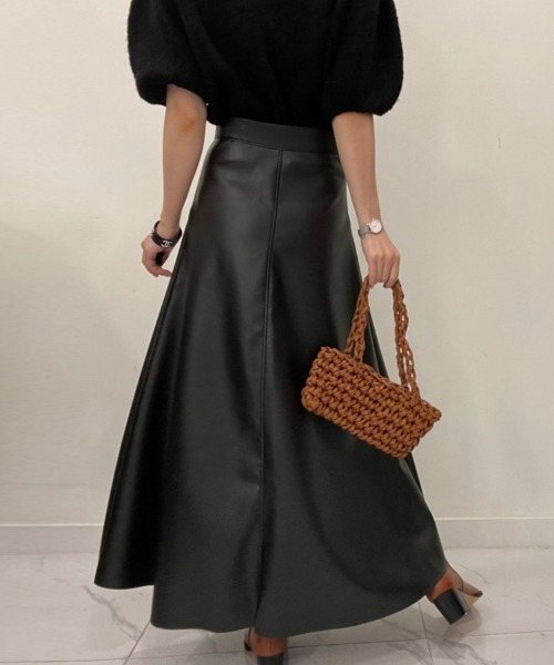 スカート フェイクレザーAラインスカート : ZOZOTOWN Yahoo!店 - 通販