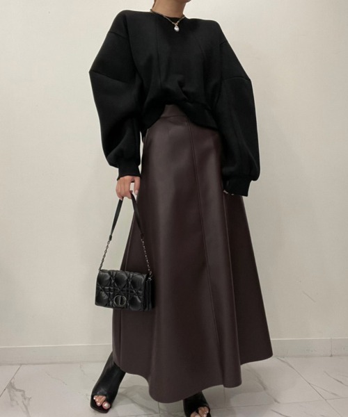 スカート フェイクレザーAラインスカート : ZOZOTOWN Yahoo!店 - 通販