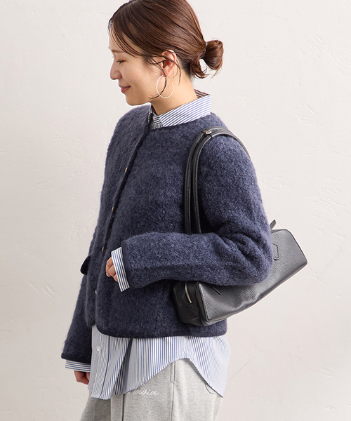 ジプソフィア　フラワーニットジャケット　ブラック Nike - Men - Sherpa Winter Jacket - Black – Nohble