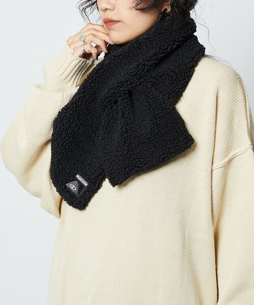 「POLeR」 マフラー「FREAK’S STOREコラボ」 ONE SIZE ベージュ メンズ_画像7