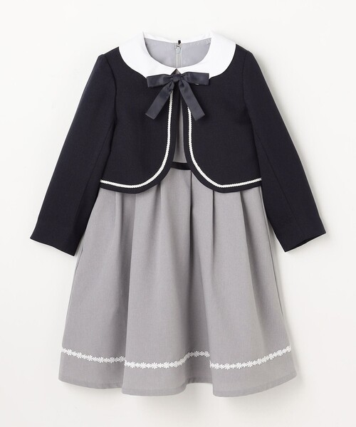 ANY（エニィ） ワンピース 「2点セット」ノーカラー ボレロジャケット+