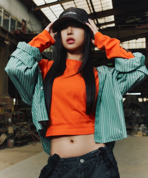 「Subciety」 長袖カットソー FREE ホワイト レディース_画像7