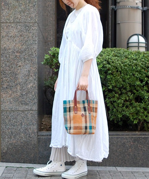 「CLEDRAN」 ハンドバッグ FREE オレンジ レディース_画像2