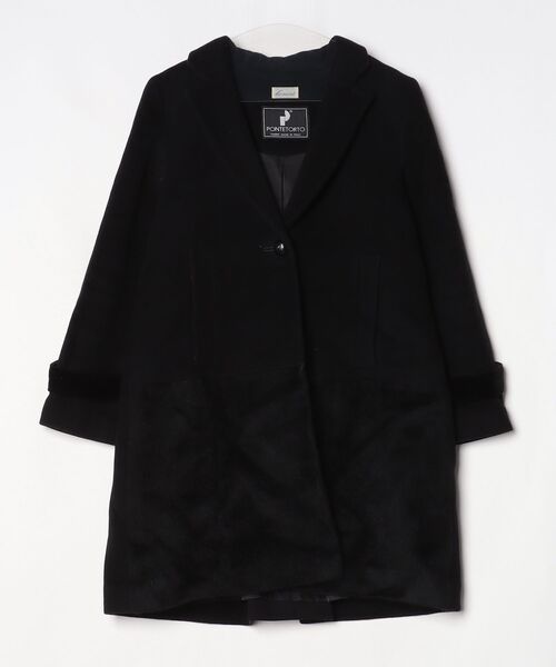 HONORE（オノレ） チェスターコート ONE SIZE ブラック レディース