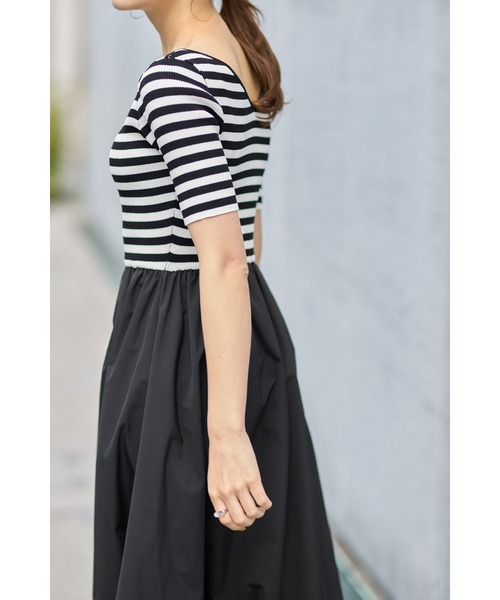 「&. NOSTALGIA」 ドッキングワンピース S ネイビー レディース_画像5