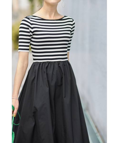 「&. NOSTALGIA」 ドッキングワンピース S ネイビー レディース_画像6