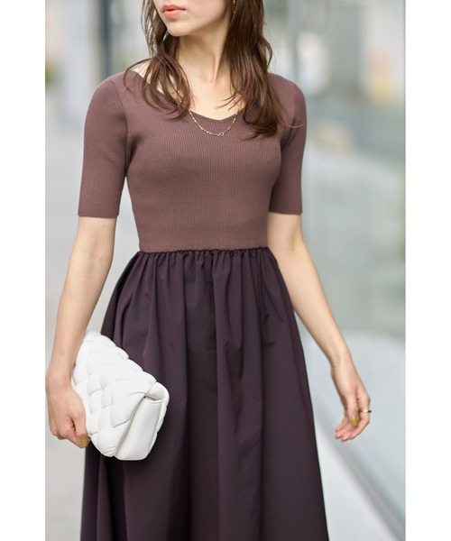 「&. NOSTALGIA」 ドッキングワンピース S ネイビー レディース_画像8