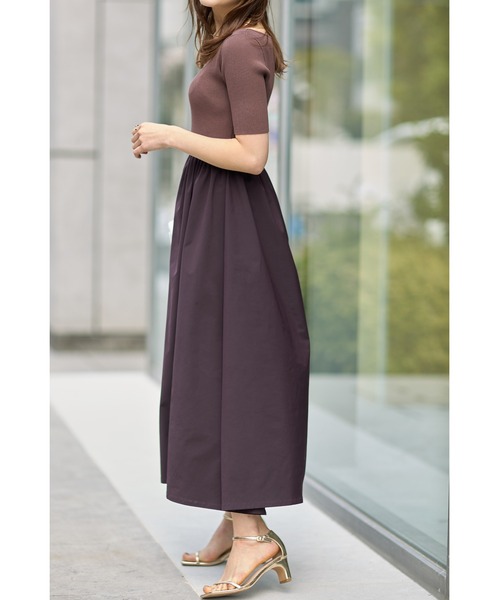 「&. NOSTALGIA」 ドッキングワンピース S ネイビー レディース_画像9