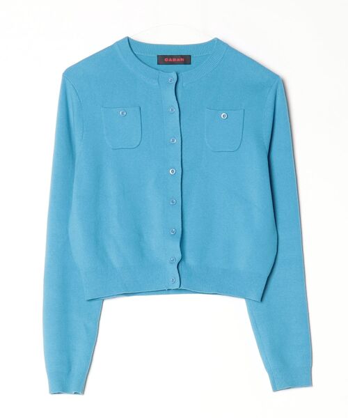 CABaN（キャバン） ニットカーディガン X-SMALL ライトブルー