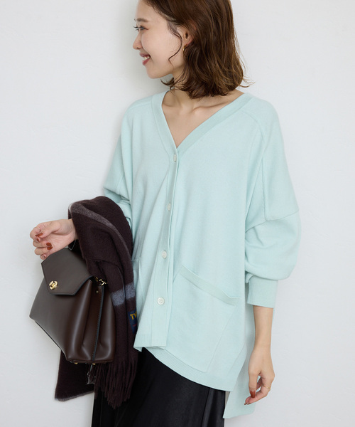 ニットカーディガンSLOBE IENA 2025AW 完売品 SLOBE IENA（スローブイエナ） ニットカーディガン FREE ブルー