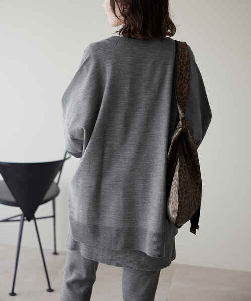 SLOBE IENA（スローブイエナ） ニットカーディガン FREE ブルー