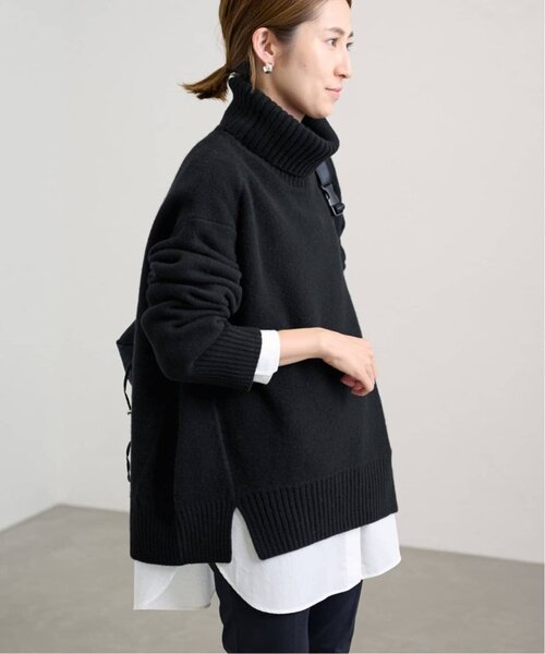 美品 フレームワーク カシミヤ ウール ニット タートル ゆったり ブラウン FRAMeWORK（フレームワーク） ウール カシミヤ混 タートルネック