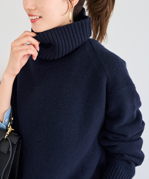 FRAMeWORK（フレームワーク） ニット セーター 「追加」AQUA タートル