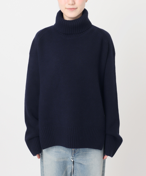 写真追加済みオーバーサイズ タートルニット N.O.R.C by the line（ノークバイザライン）の「片畦オーバーサイズ