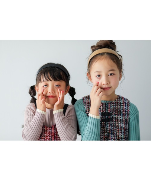 「nino」 「KIDS」長袖ニット X-LARGE ターコイズブルー キッズ_画像3