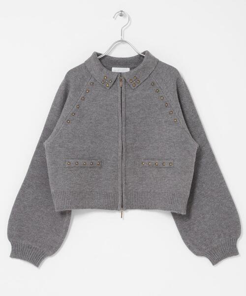 スタッズカーデ スタッズ カーディガン|HYSTERIC GLAMOUR WOMEN | HYSTERIC GLAMOUR