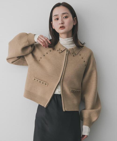 SENSE OF PLACE by URBAN RESEARCH カーディガン 「洗濯可」スタッズ